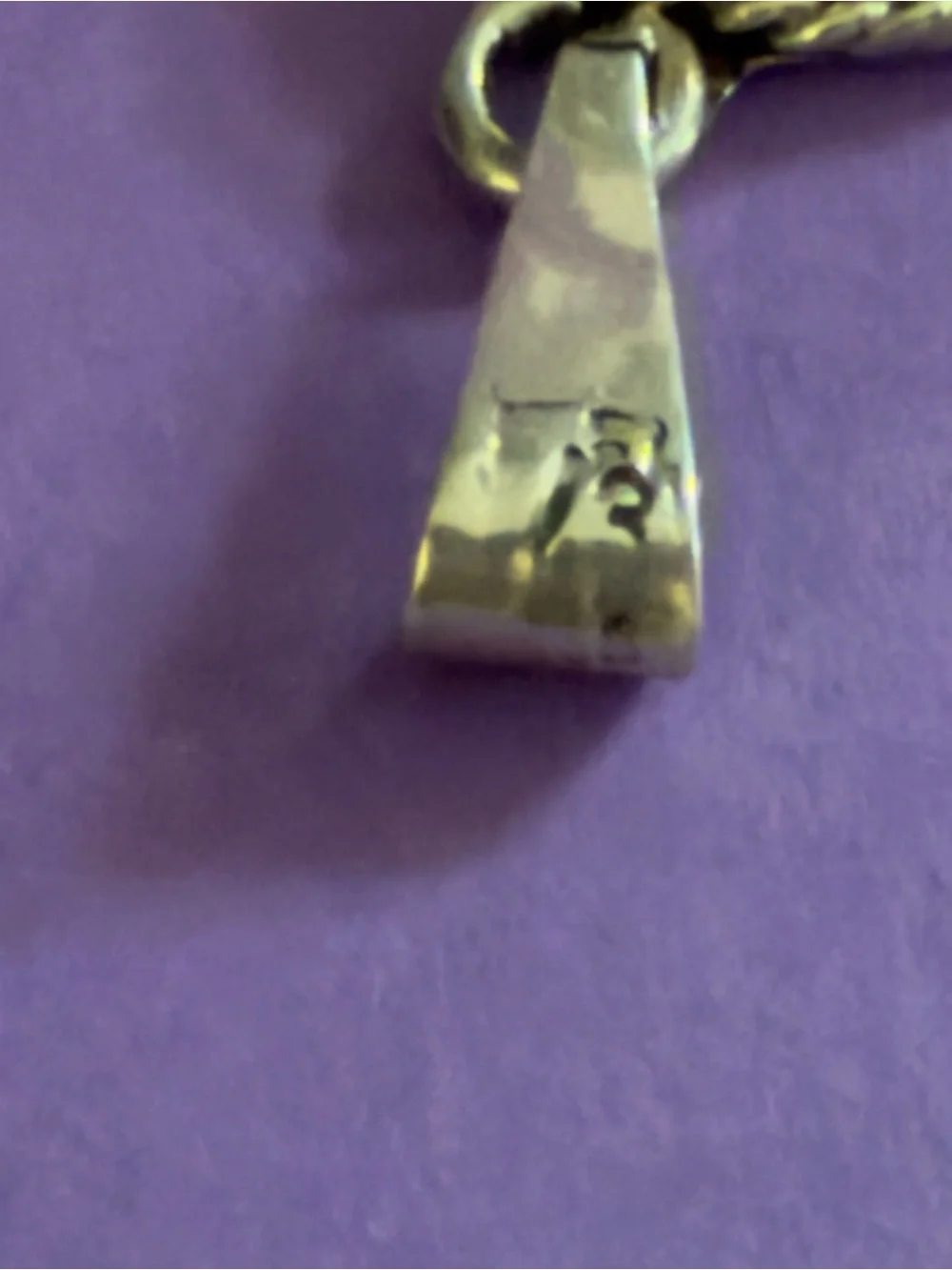 Taxco Sterling Silver Abalone Mushroom Pendant - Iridescent Purple and Green